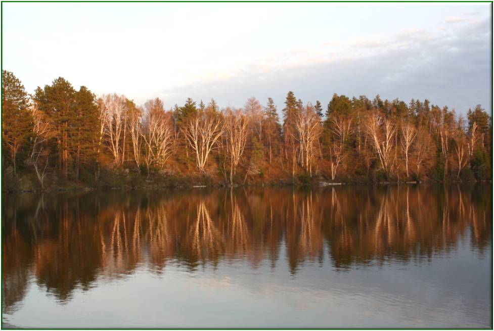 Little Trout Lake in the fall